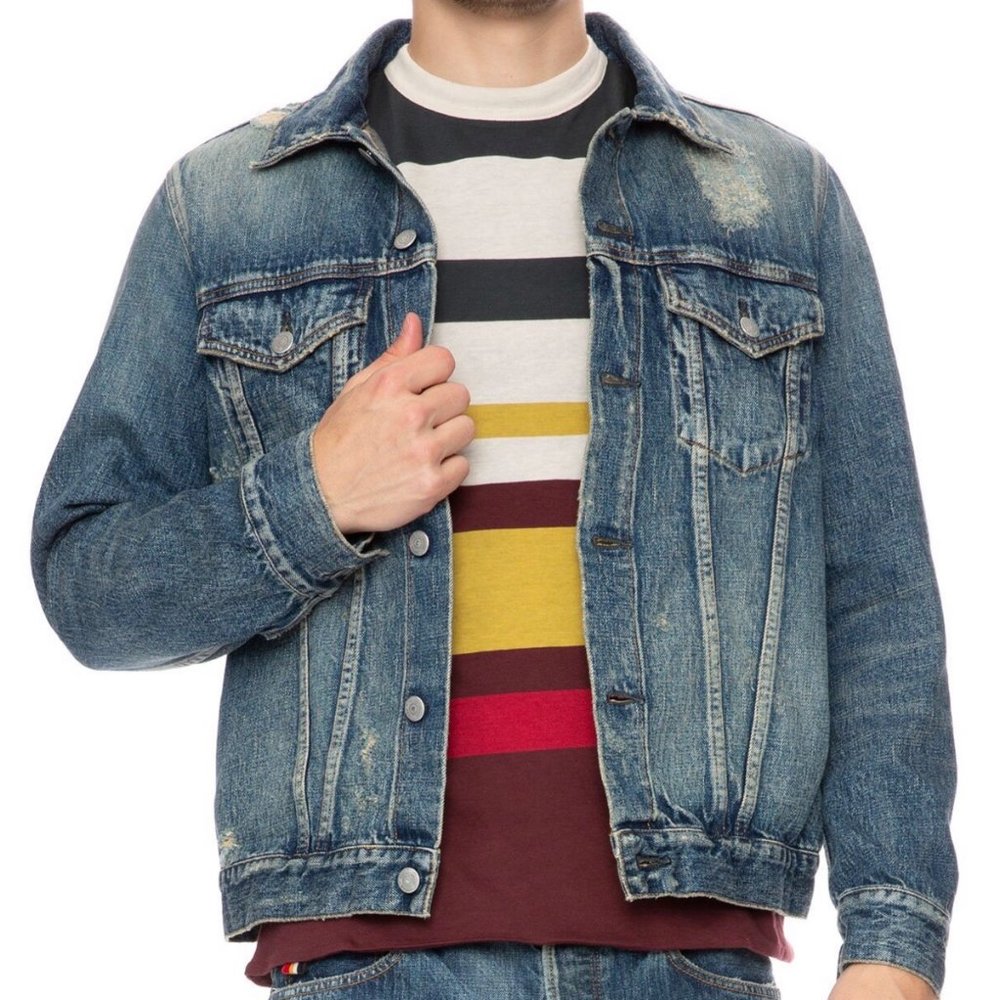 HBNS Japan Blue Selvedge Denim Repair Jacket XL - Picture 7 of 7